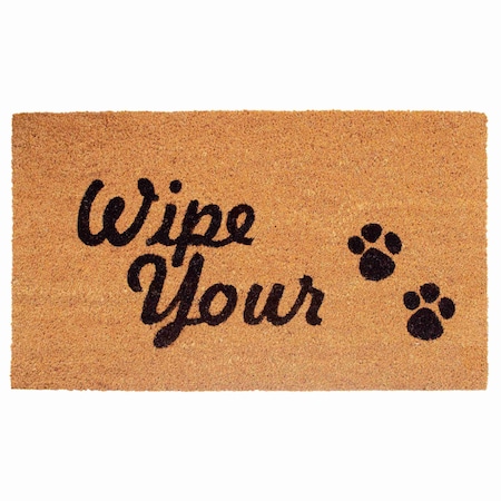 Calloway Mills Entrance Mat, Coir, Natural, Black 100461729